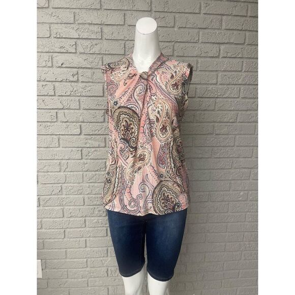 Tommy Hilfiger Multicolored Paisley Print Blouse Size M - Picture 1 of 9